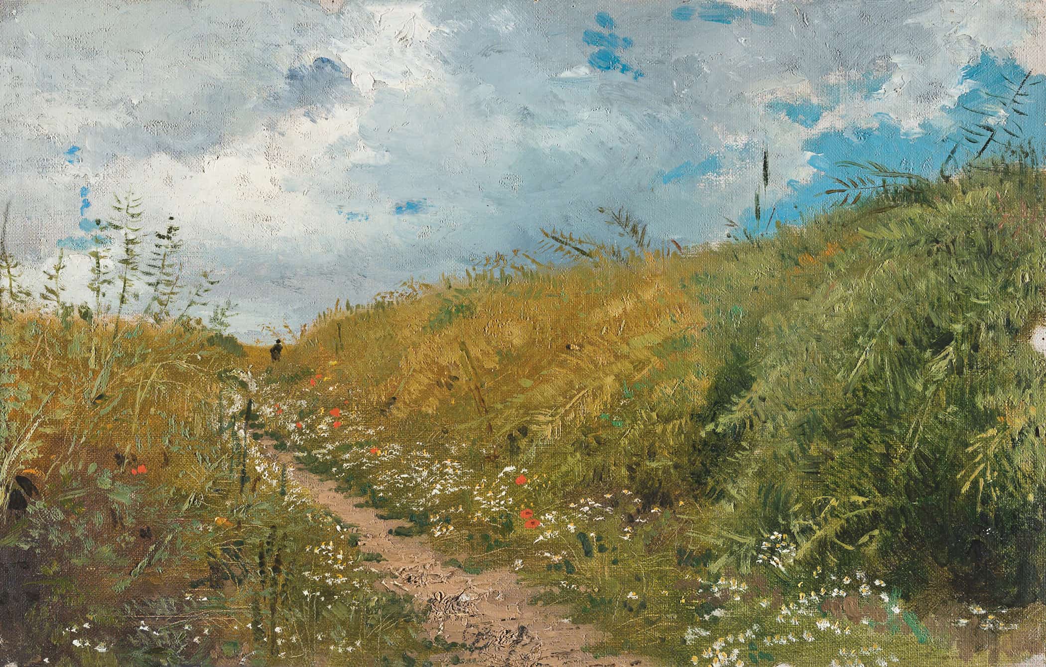 Road Through A Dell by Ilya Efimovich Repin