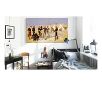 Roasting The Christmas Beef In A Cavalry Camp by Frederic Remington