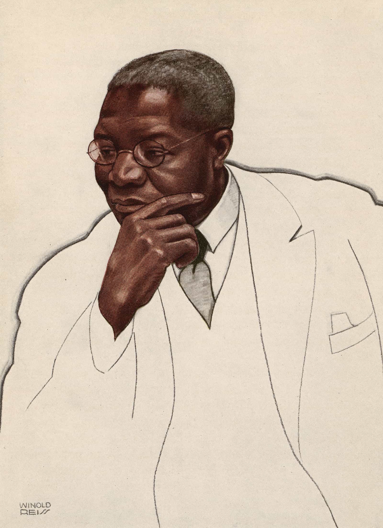 Robert Russa Moton by Winold Reiss