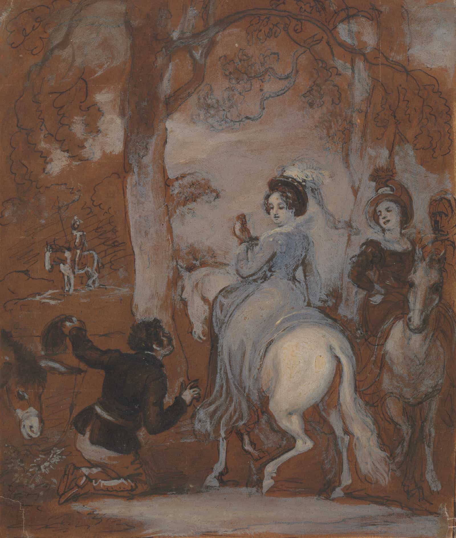 One From Illustrations To Shakespeare by Robert Smirke Fine Art Print