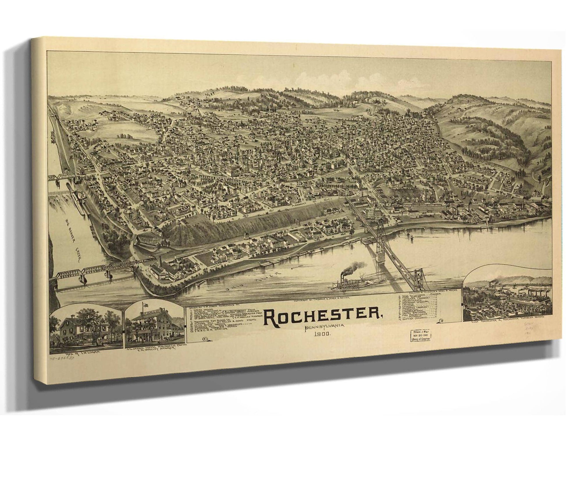 Rochester Pennsylvania 1900  State Of Pennsylvania
