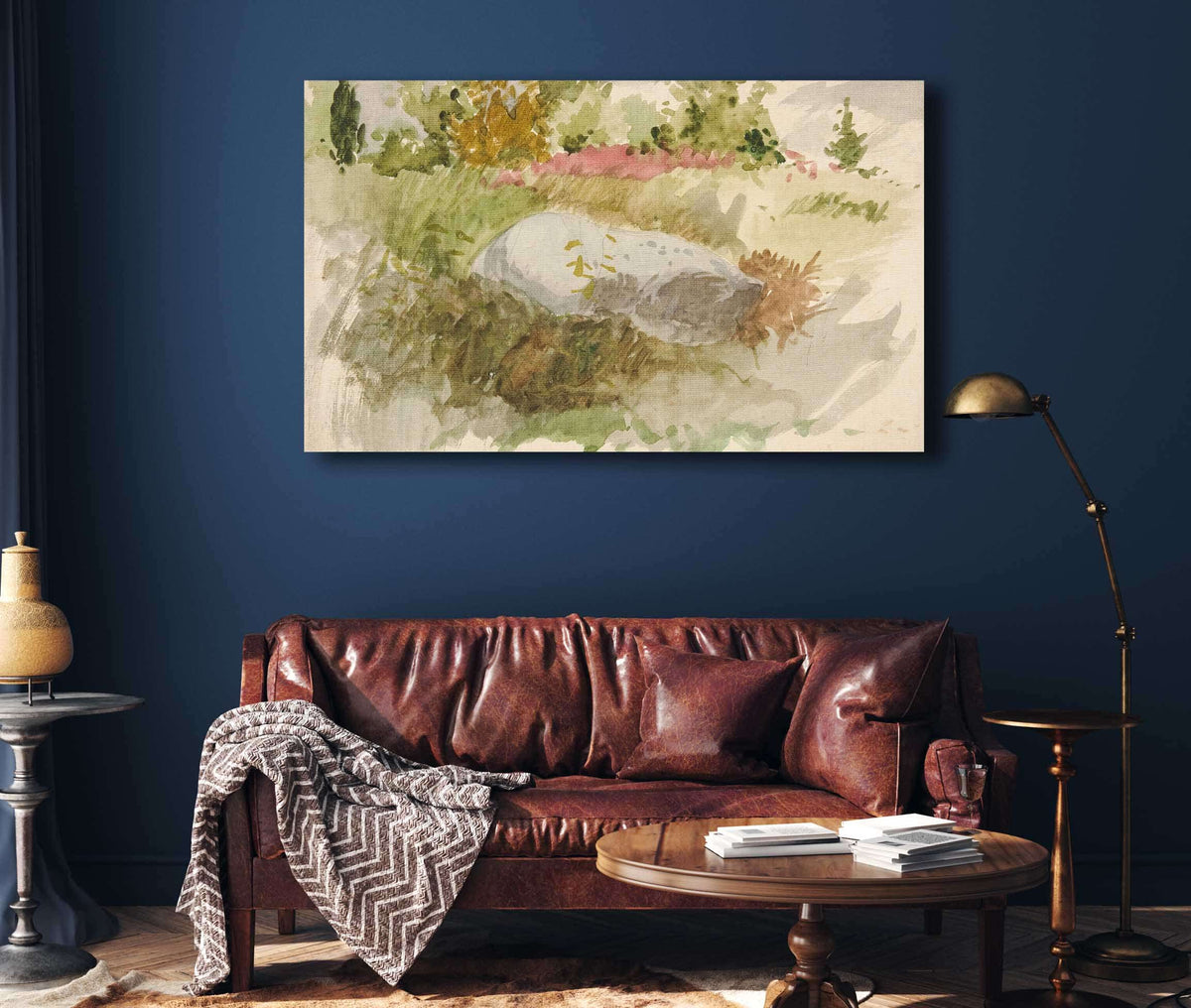 Rocks And Shrubs by Edwin Austin Abbey