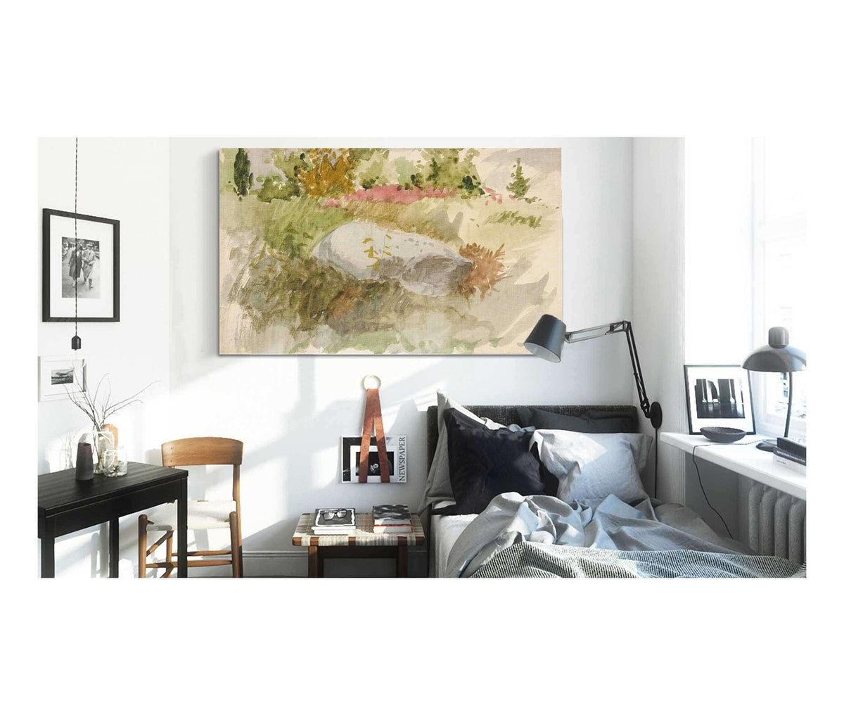 Rocks And Shrubs by Edwin Austin Abbey