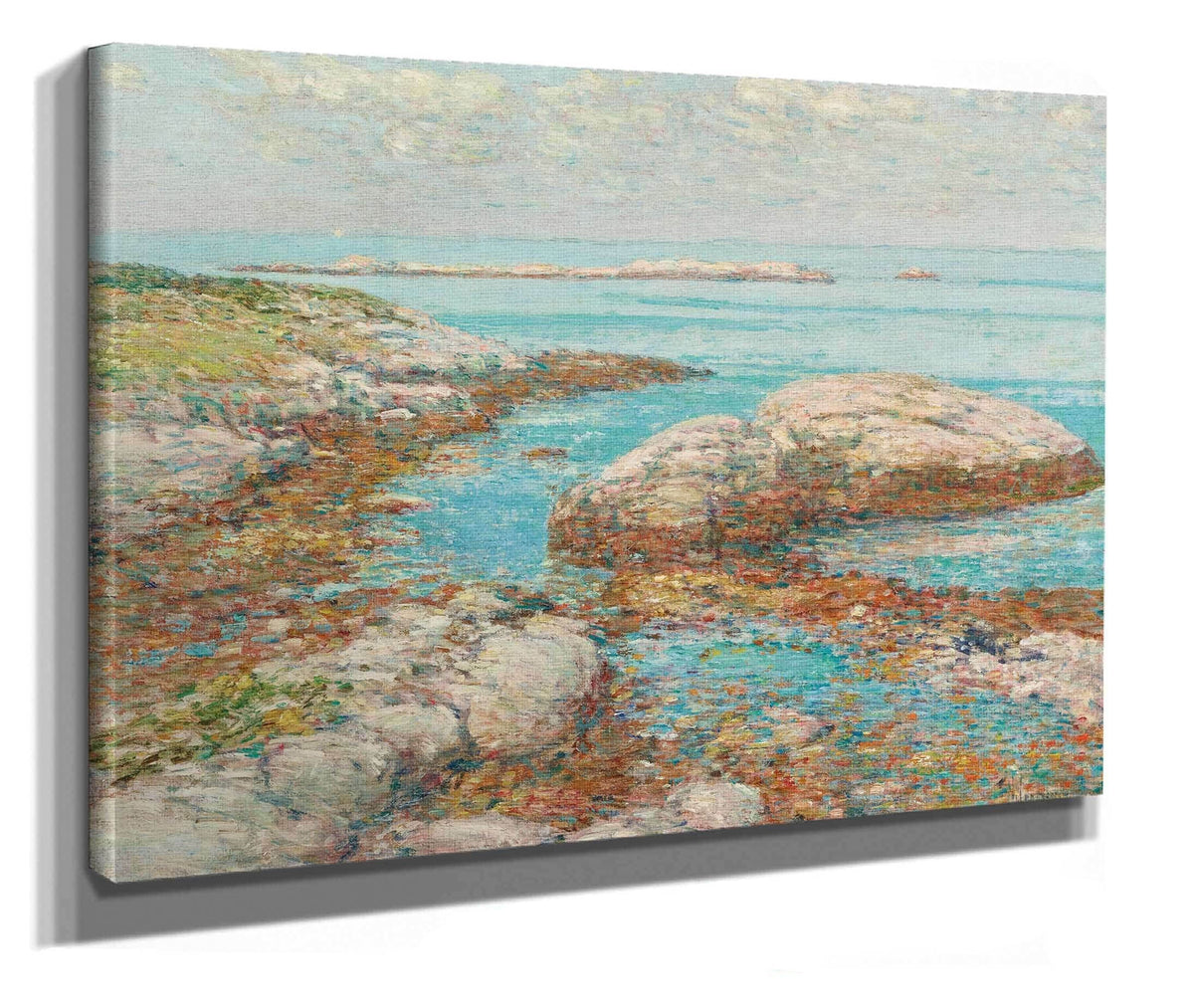 Rocks At Appledore Morning by Childe Hassam