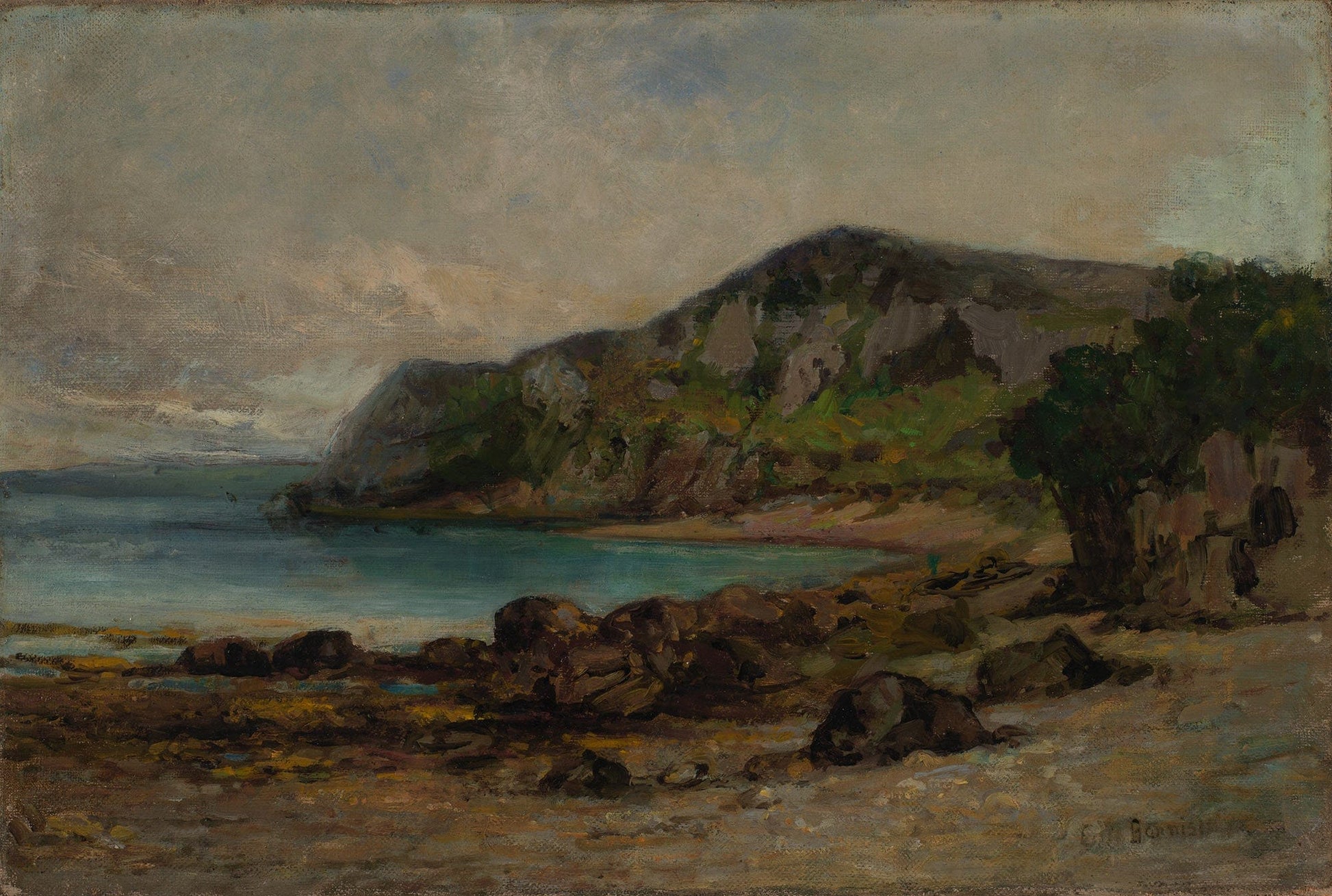 Rocks At Newport by Edward Mitchell Bannister