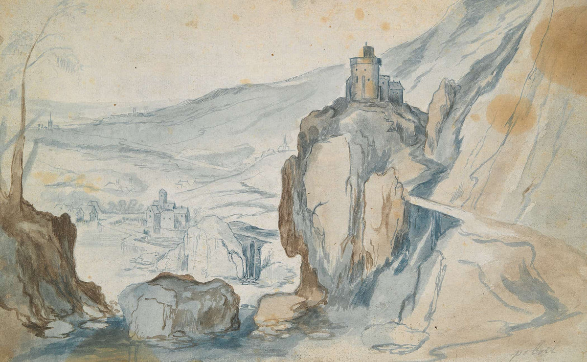 Rocky Landscape Th Century by Jan Brueghel The Elder