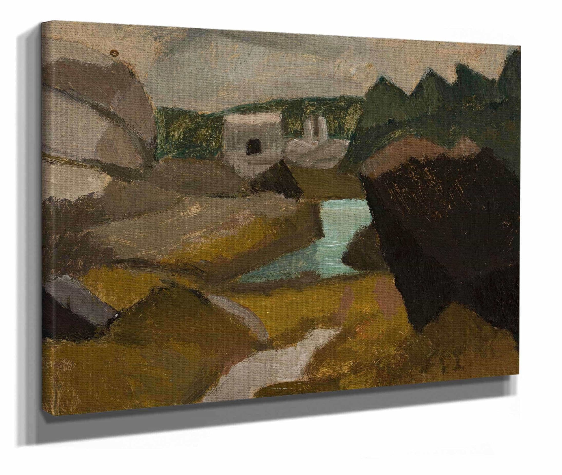 Rocky Landscape With Water by Tadeusz Makowski