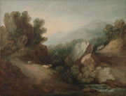 Rocky Wooded Landscape With A Dell And Weir by Thomas Gainsborough