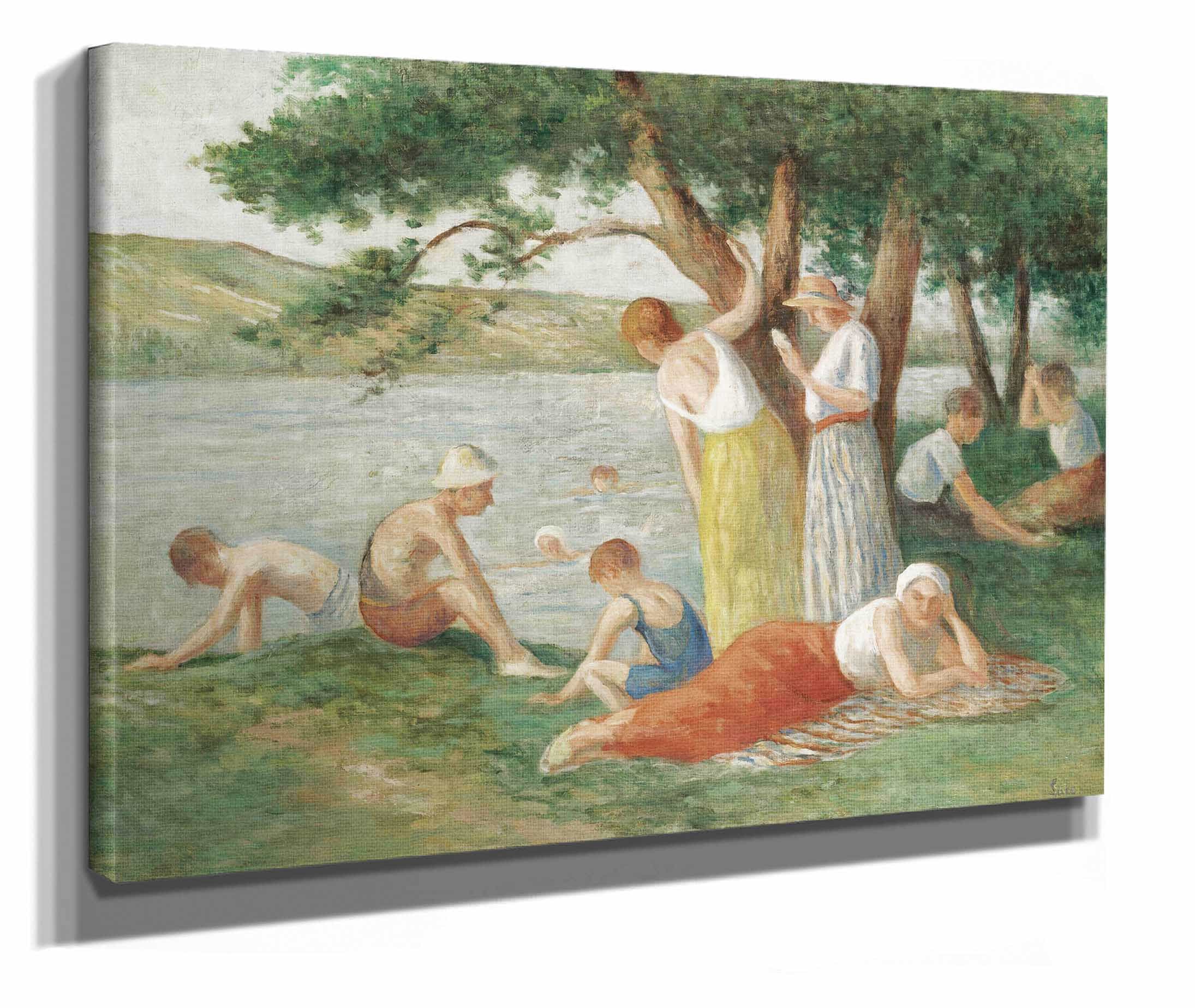 Rolleboise La Baignade by Maximilien Luce