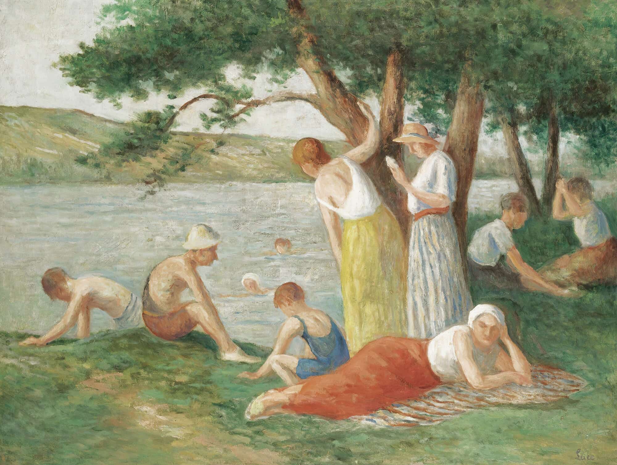 Rolleboise La Baignade by Maximilien Luce
