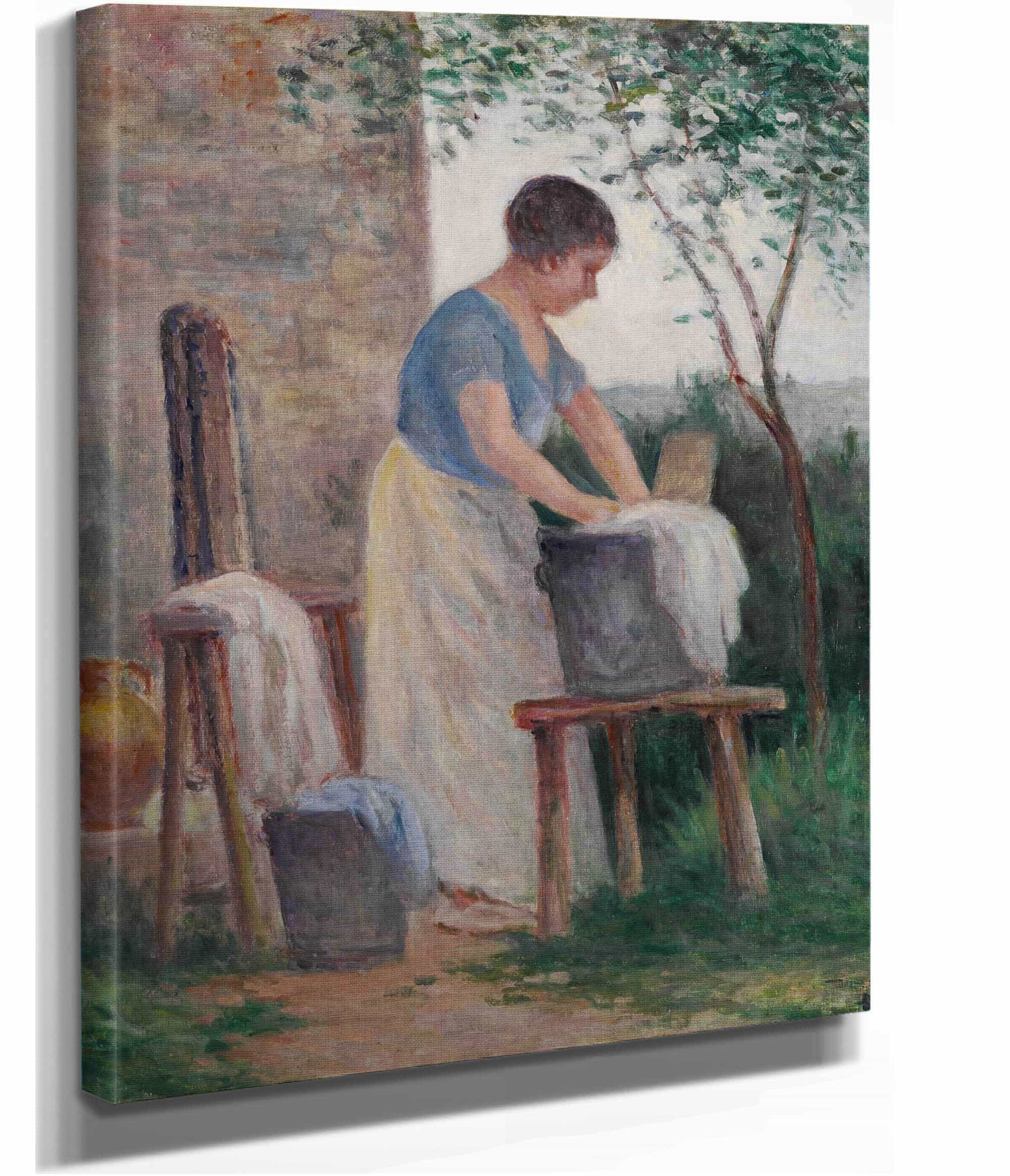 Rolleboise La Lessive Dans Le Jardin by Maximilien Luce