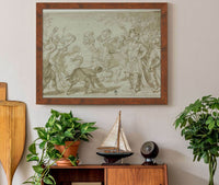 Roman Soldiers Stoning A Serpent by Abraham Bloemaert