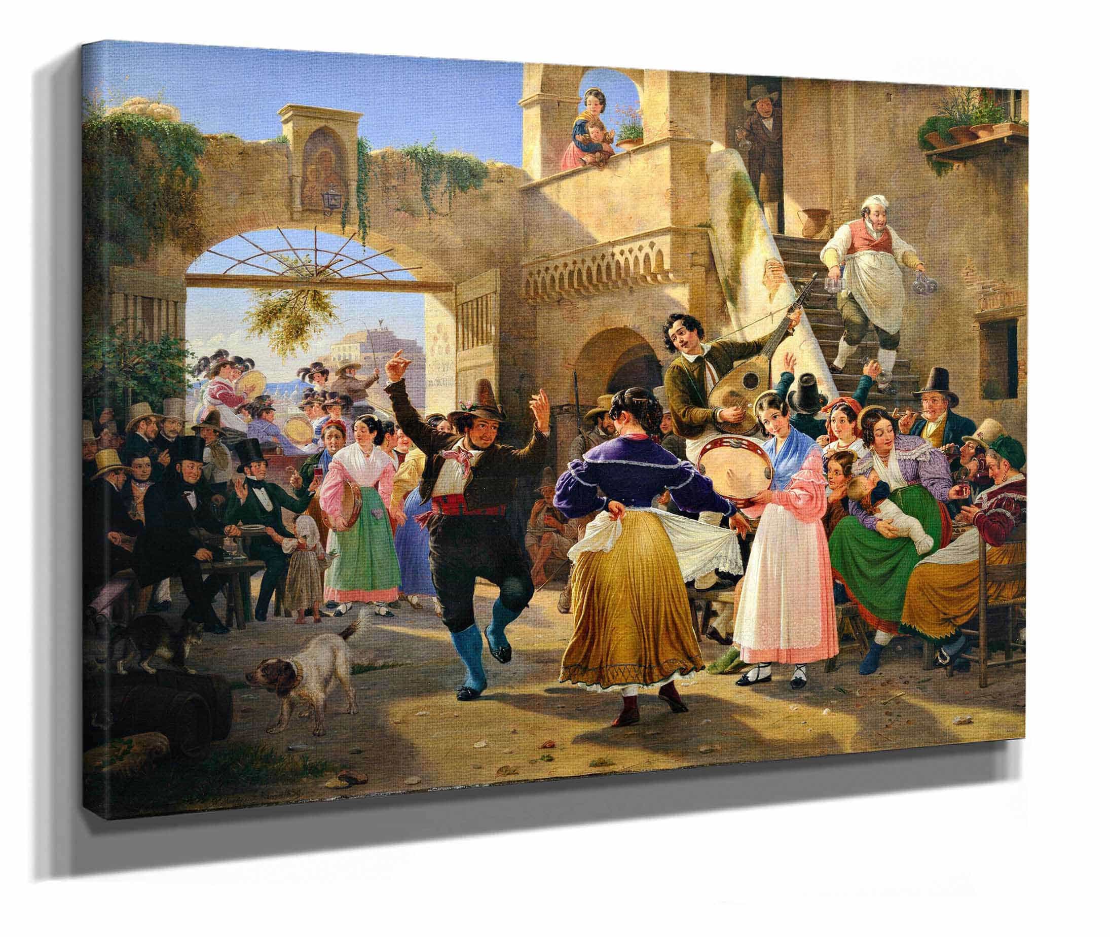 Romans Gathered For Merriment At An Osteria by Wilhelm Marstrand