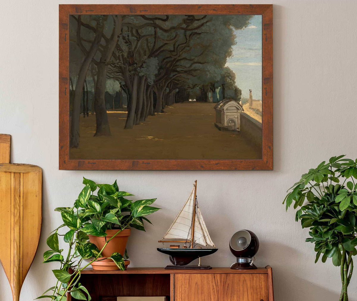 Rome Terrasse De La Villa Pamphili by Jean Baptiste Camille Corot