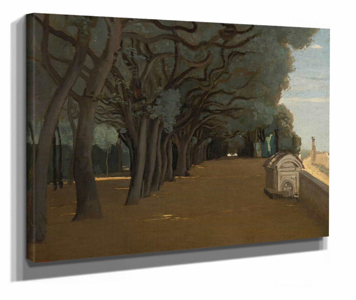 Rome Terrasse De La Villa Pamphili by Jean Baptiste Camille Corot