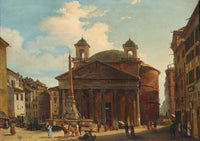 Rome The Pantheon by Ippolito Caffi