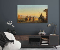 Rome The Via Appia At Dawn by Ippolito Caffi