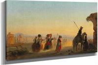 Rome The Via Appia At Dawn by Ippolito Caffi