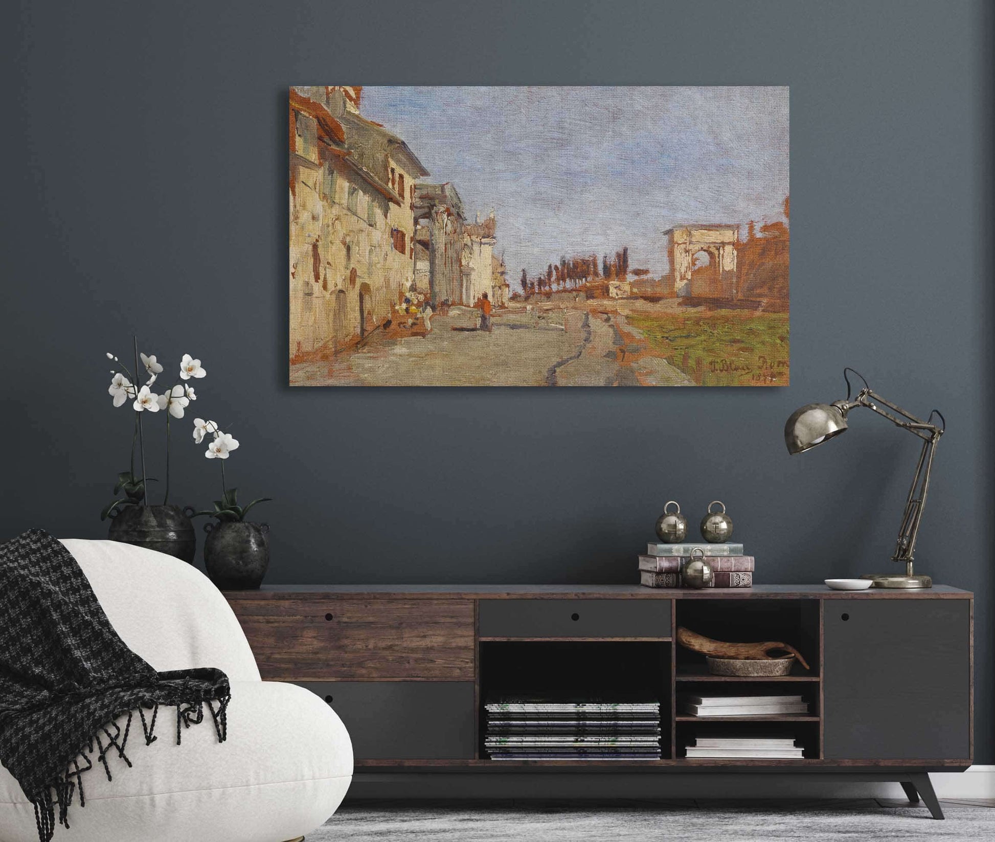 Romisches Capriccio Mit Titusbogen by Tina Blau