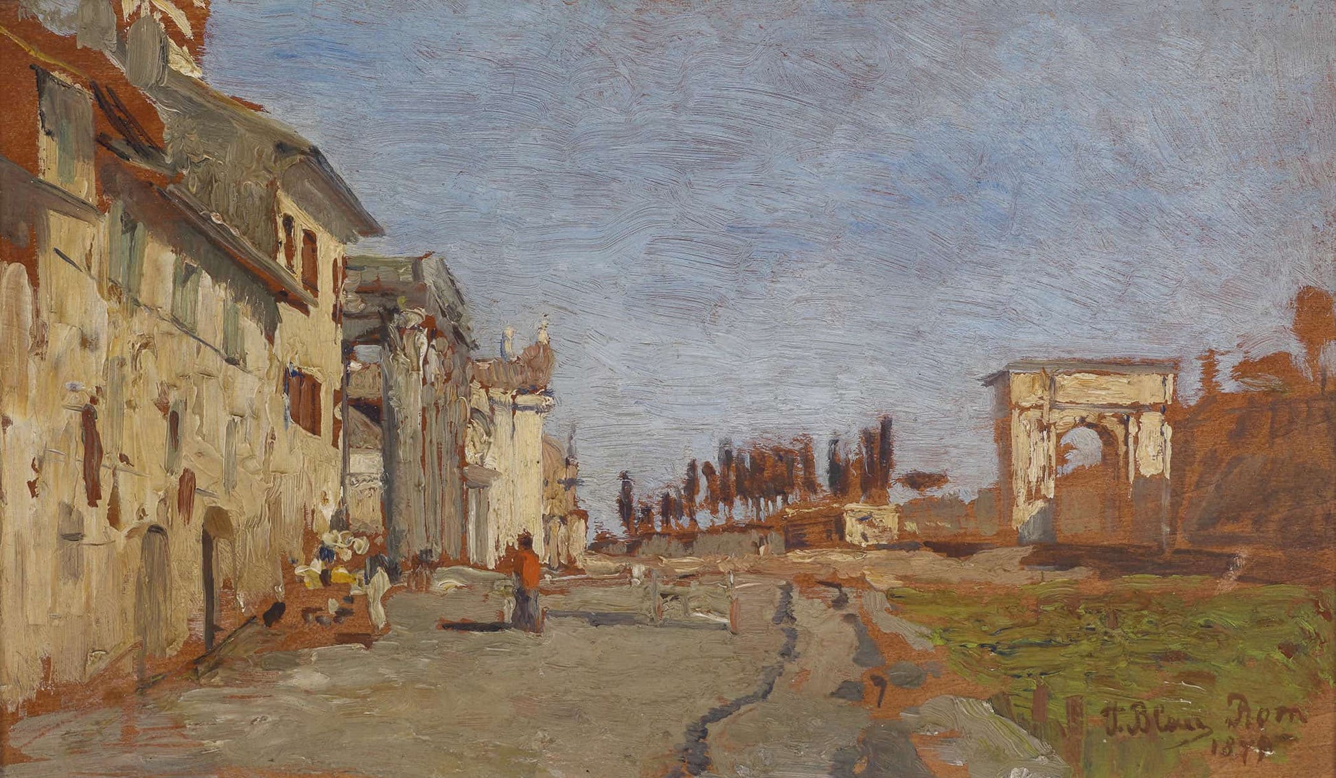 Romisches Capriccio Mit Titusbogen by Tina Blau