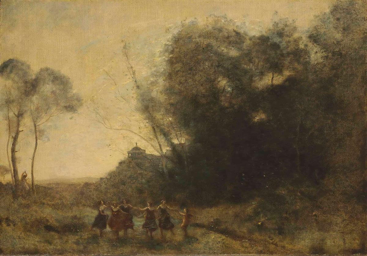Ronde De Nymphes by Jean Baptiste Camille Corot