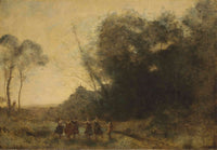Ronde De Nymphes by Jean Baptiste Camille Corot