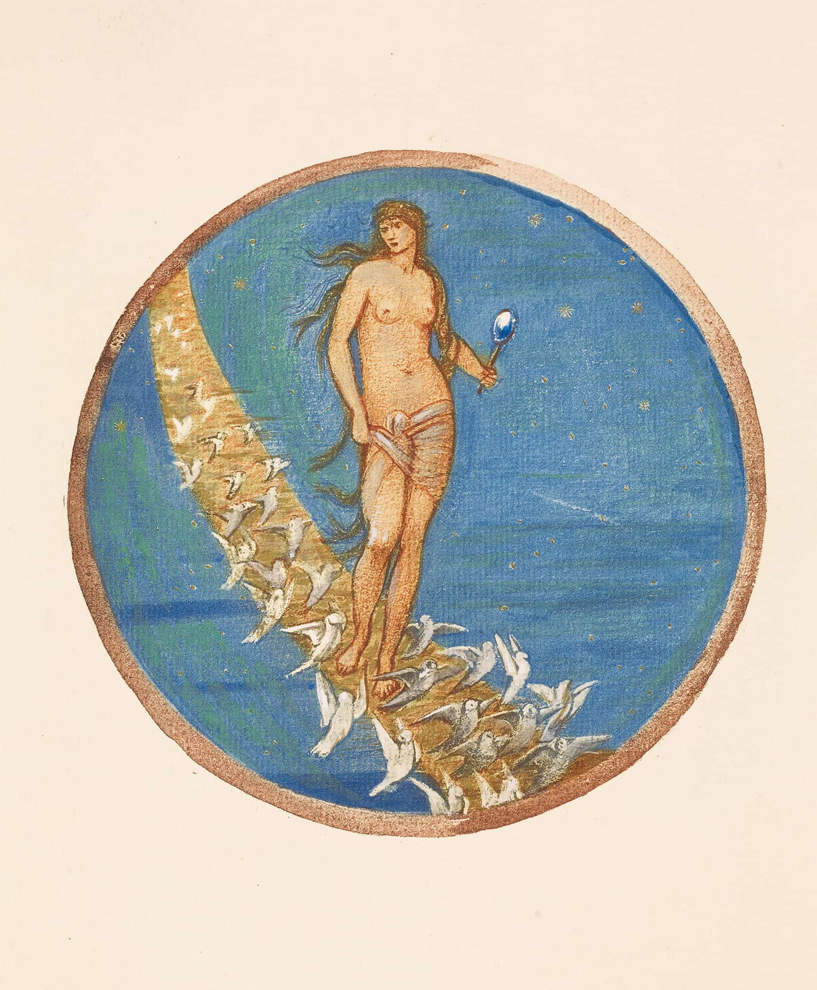 Rose Of Heaven by Sir Edward Coley Burne Jones