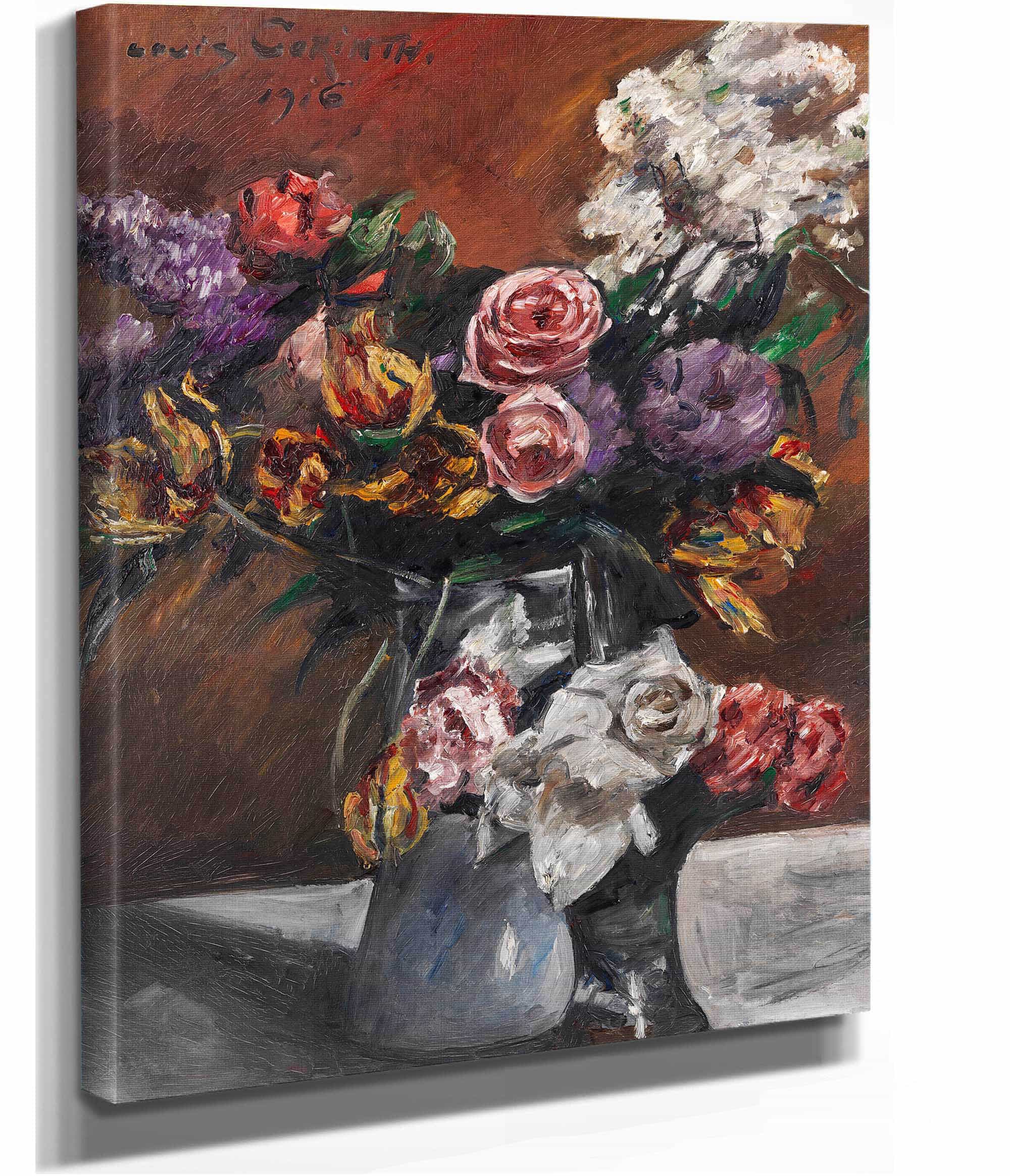 Rosen Tulpen Und Flieder by Lovis Corinth
