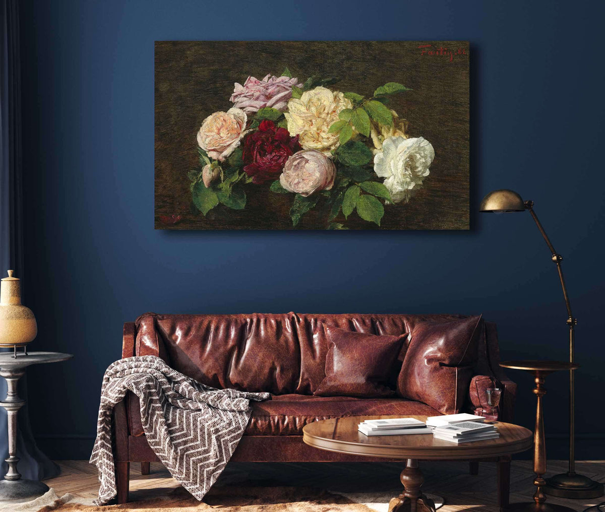 Roses De Nice On A Table by Henri Fantin Latour