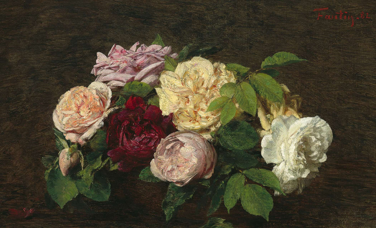 Roses De Nice On A Table by Henri Fantin Latour
