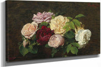 Roses De Nice On A Table by Henri Fantin Latour