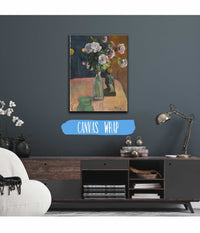 Roses Et Statuette by Paul Gauguin