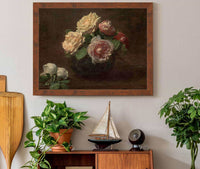 Roses In A Bowl by Henri Fantin Latour