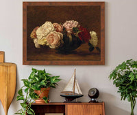 Roses In A Bowl by Henri Fantin Latour