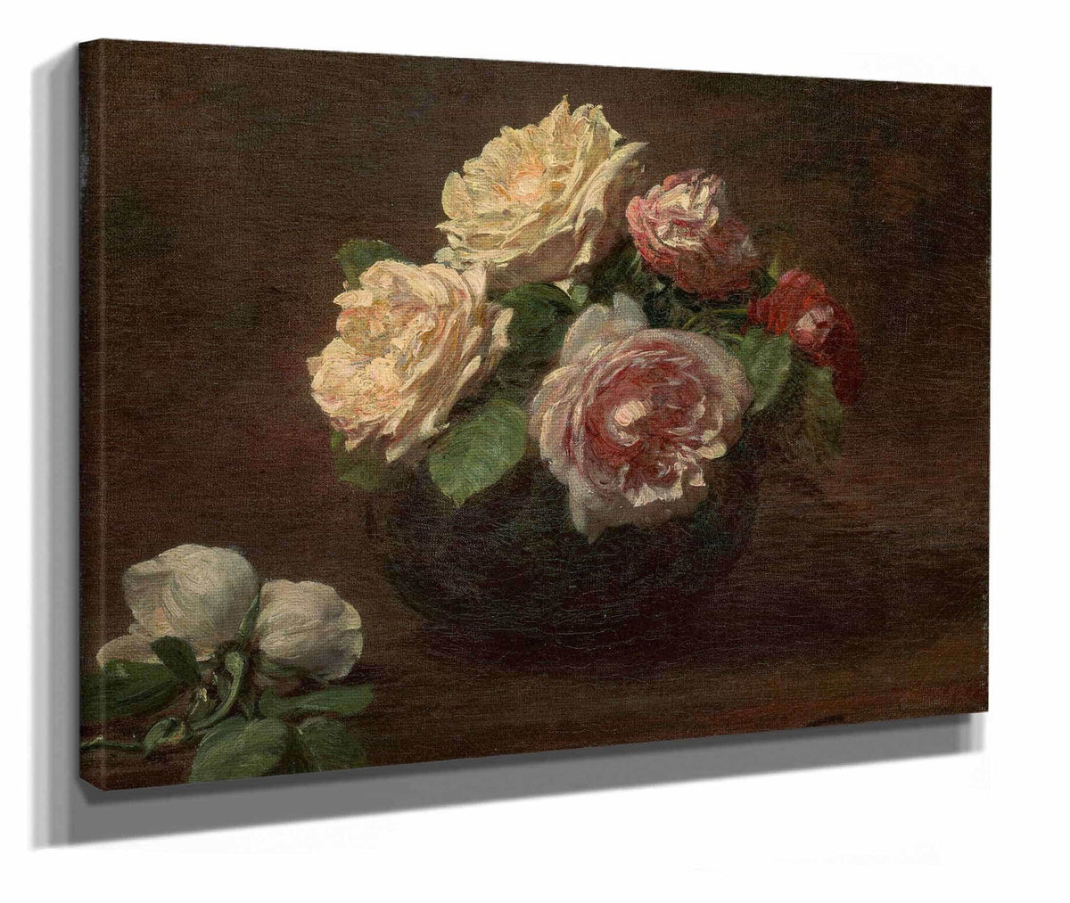 Roses In A Bowl by Henri Fantin Latour