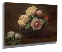 Roses In A Bowl by Henri Fantin Latour