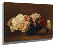 Roses In A Bowl by Henri Fantin Latour