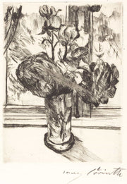 Roses In A Glass Of Water Rosen In Einem Wasserglas by Lovis Corinth