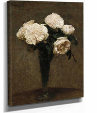 Roses In A Vase  by Henri Fantin Latour