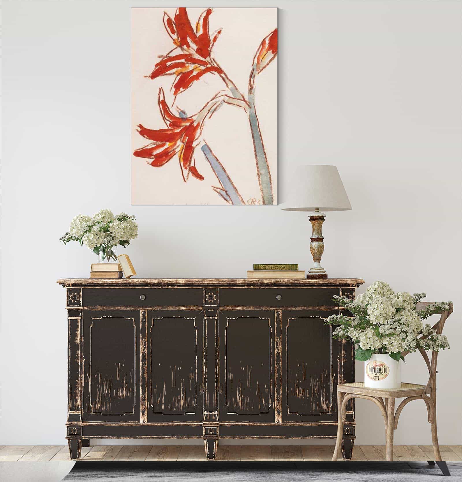 Roter Amaryllis by Christian Rohlfs