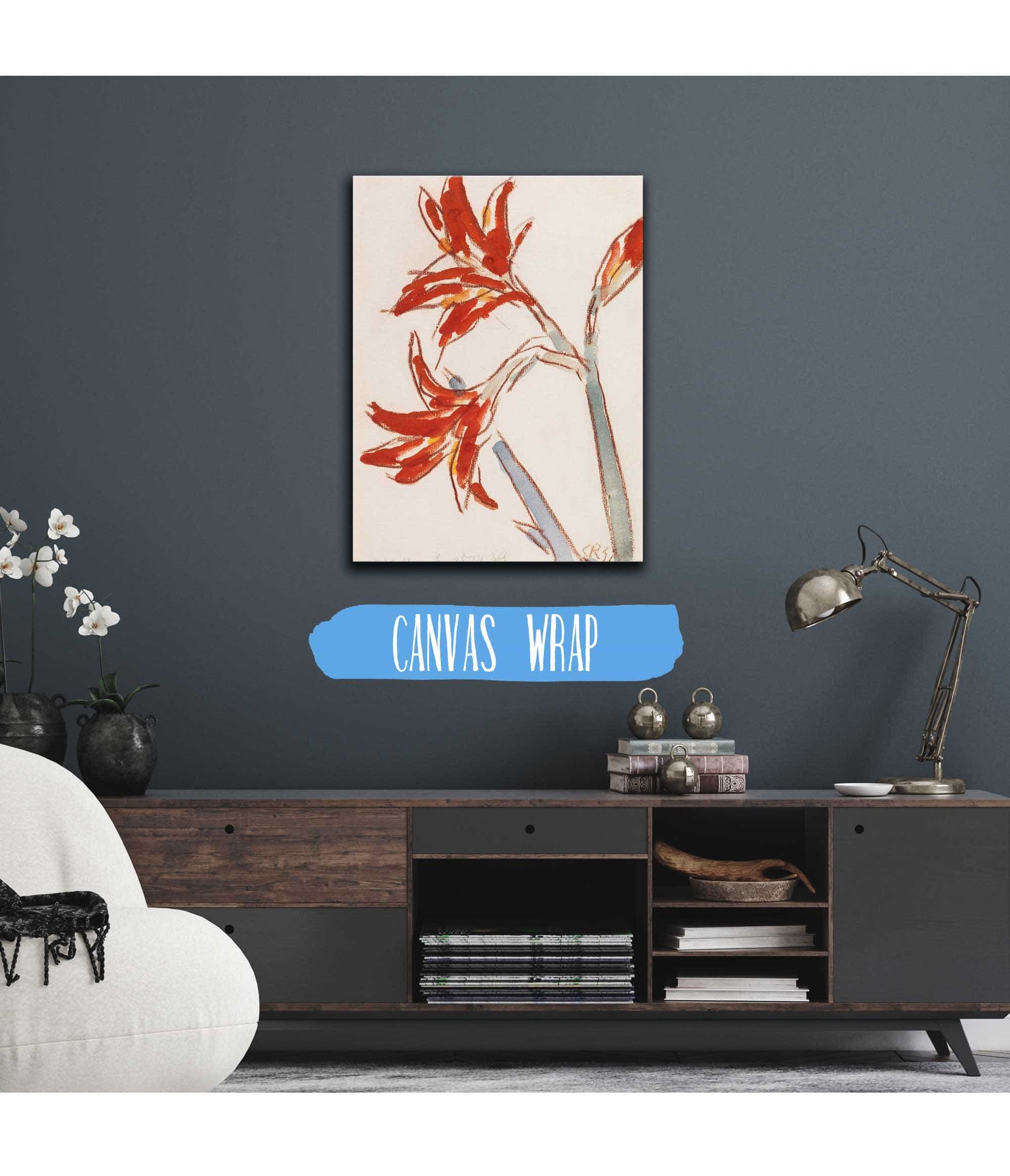 Roter Amaryllis by Christian Rohlfs