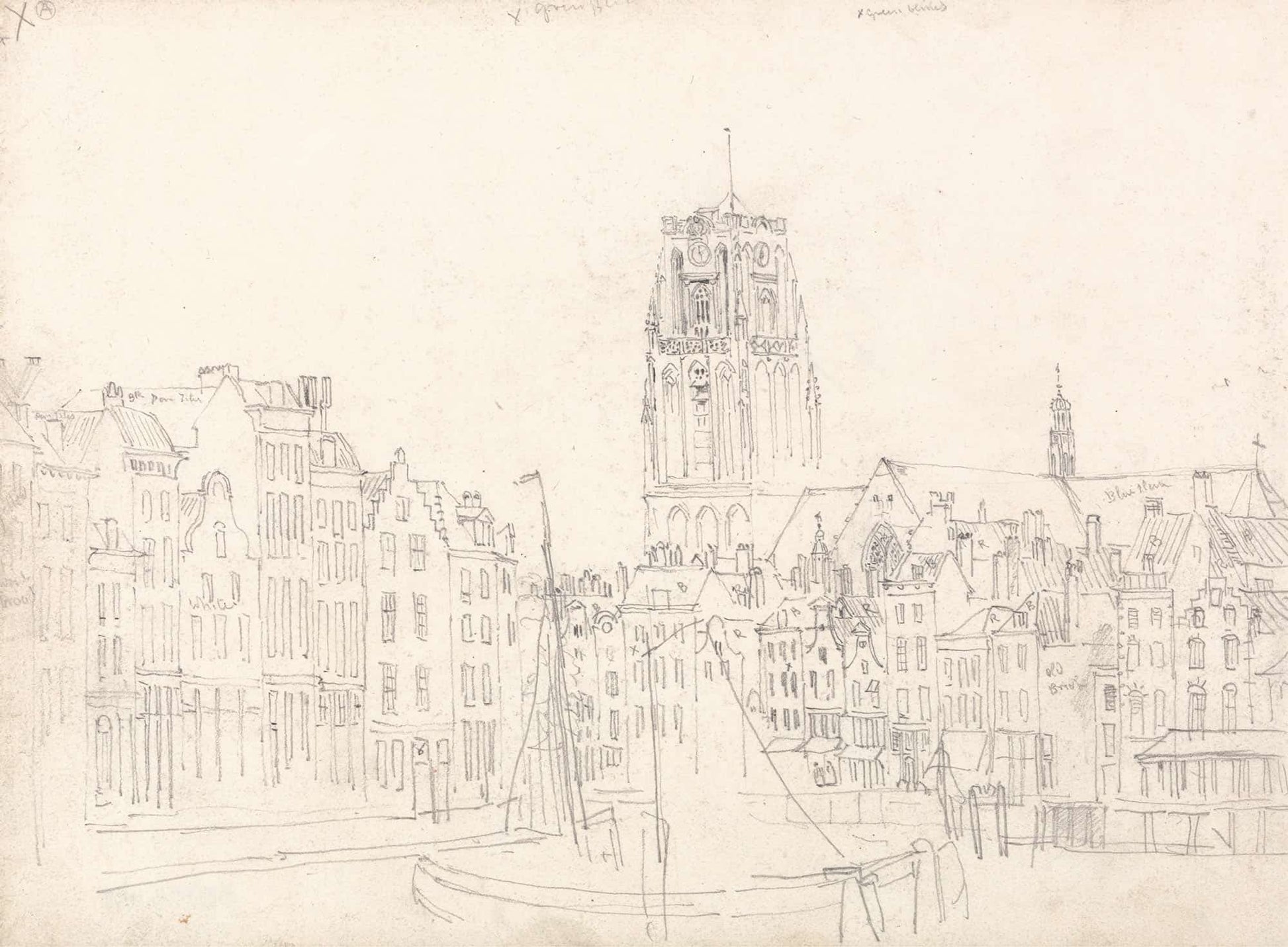 Rotterdam The Church Of St Lawrence by David Cox