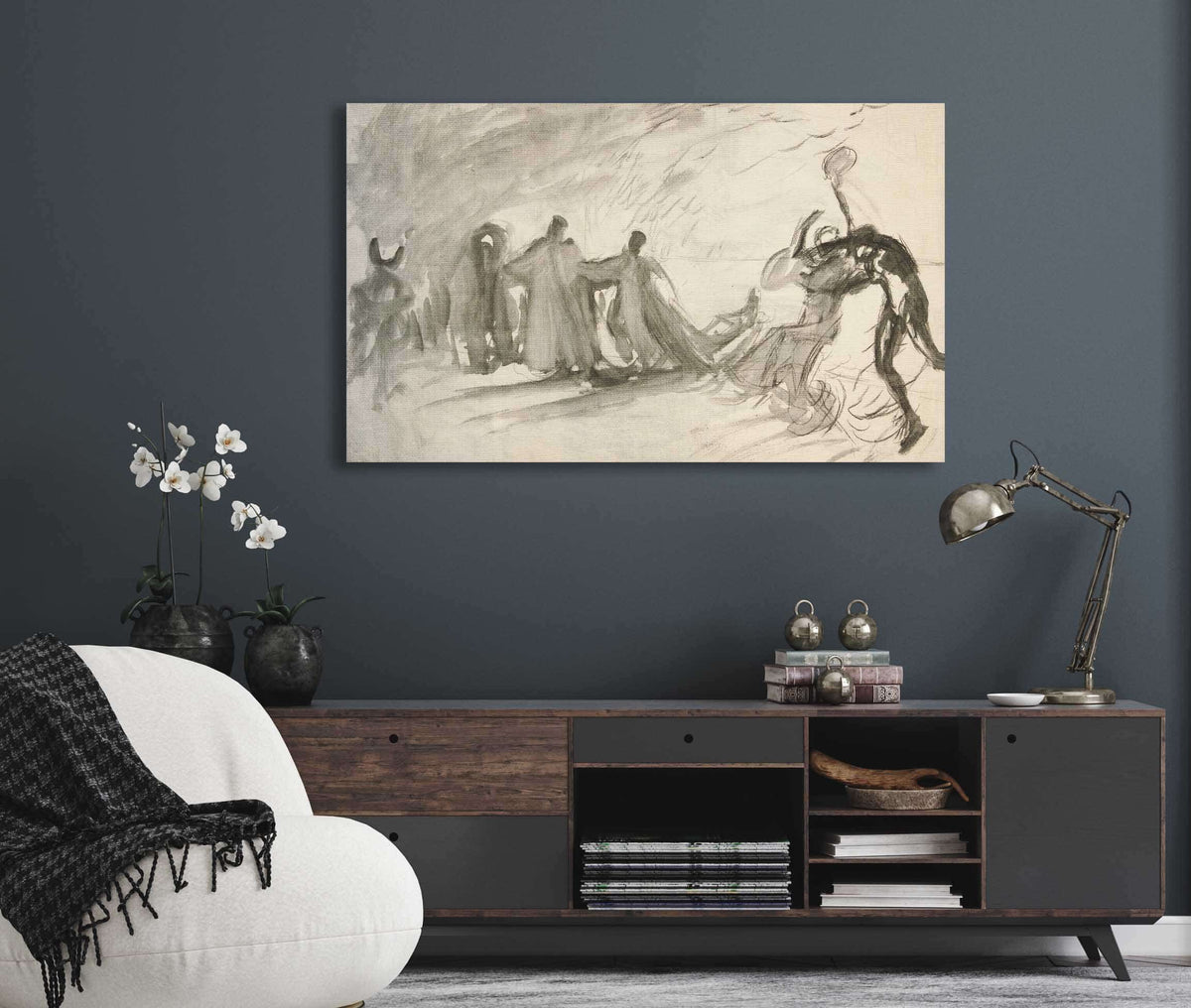 Rough Sketch For The Dance by Edwin Austin Abbey