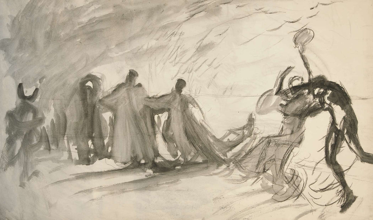 Rough Sketch For The Dance by Edwin Austin Abbey