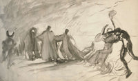 Rough Sketch For The Dance by Edwin Austin Abbey