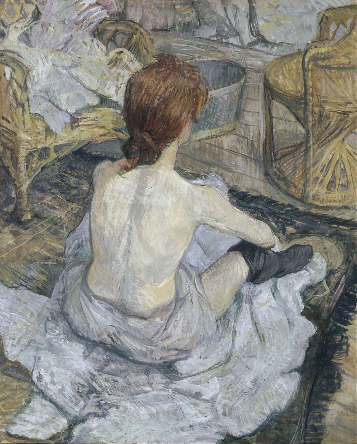 Rousse Dit Aussi La Toilette by Henri De Toulouse Lautrec