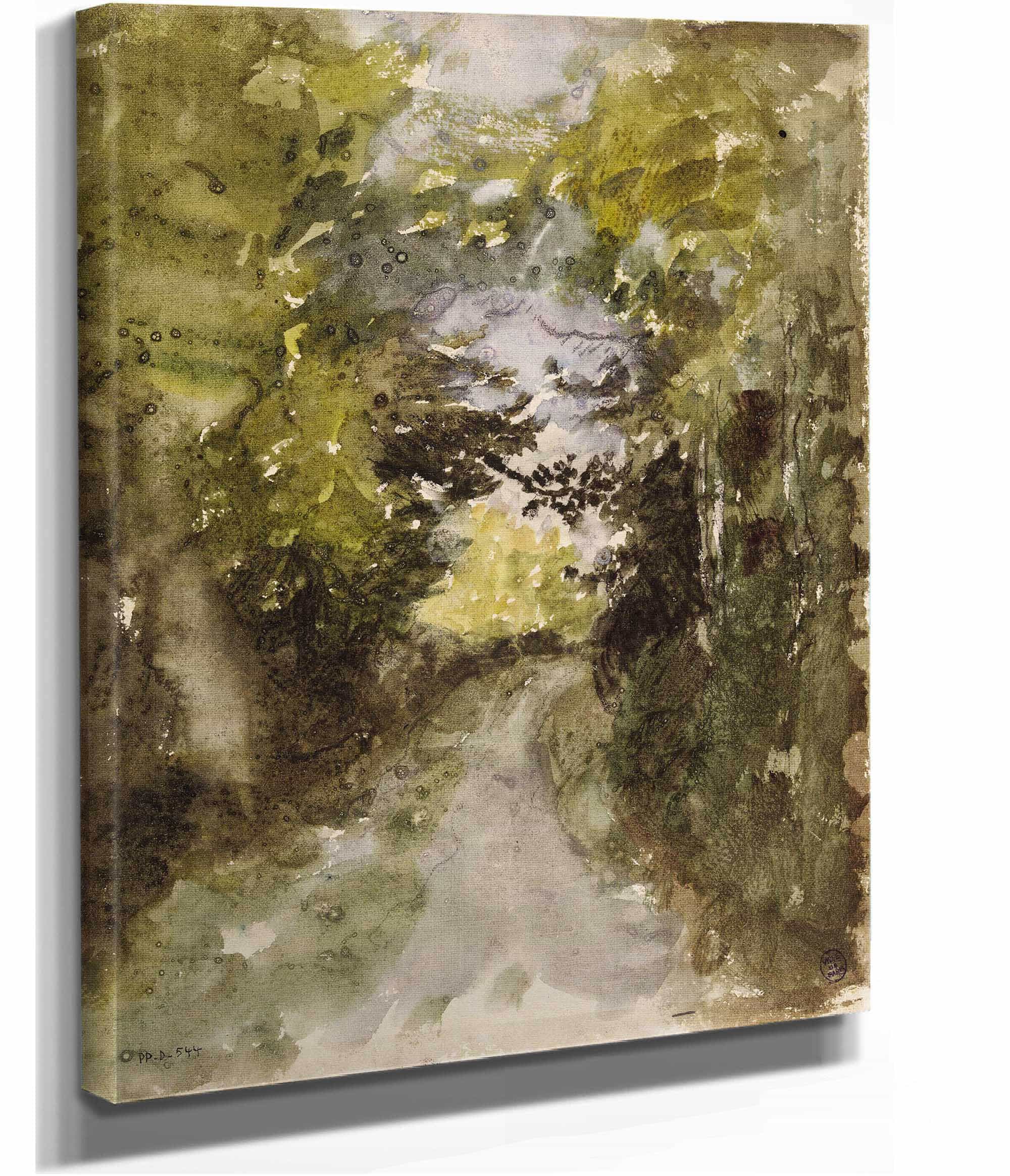Route En Foret by Narcisse Virgile Diaz De La Pena