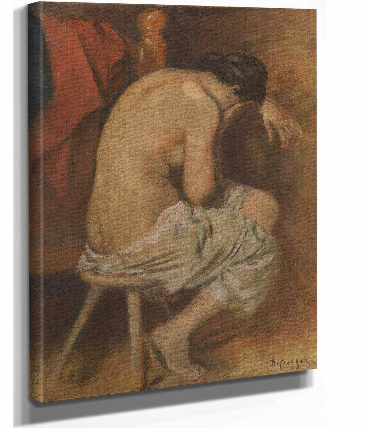 Ruckenakt by Franz Von Defregger