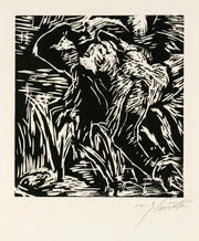 Ruckwarts Gebeugter Weiblicher Akt by Lovis Corinth