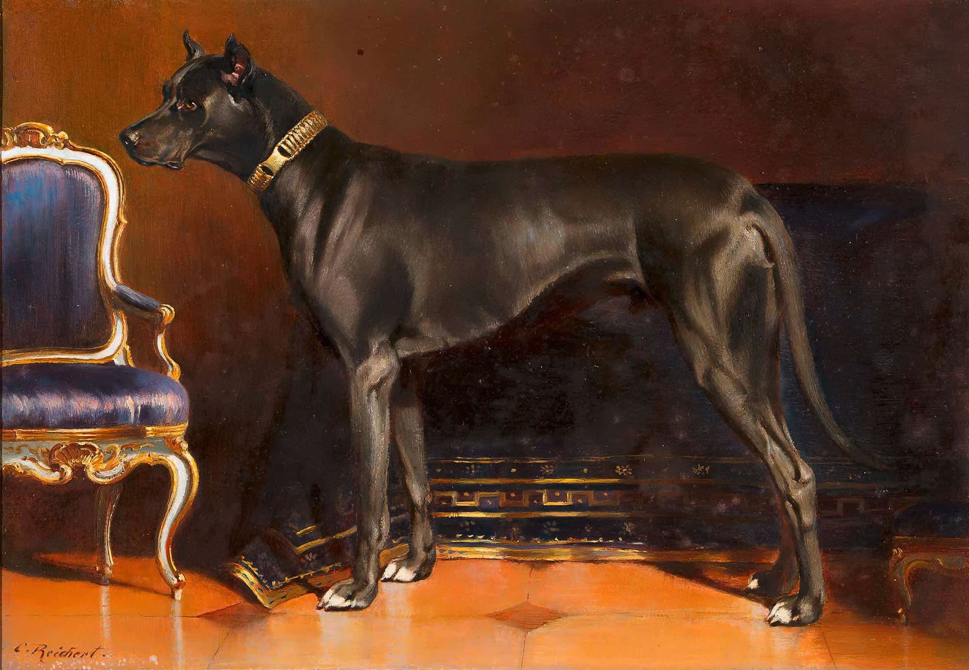 Rude Shadow Hund Von Kaiserin Elisabeth by Carl Reichert